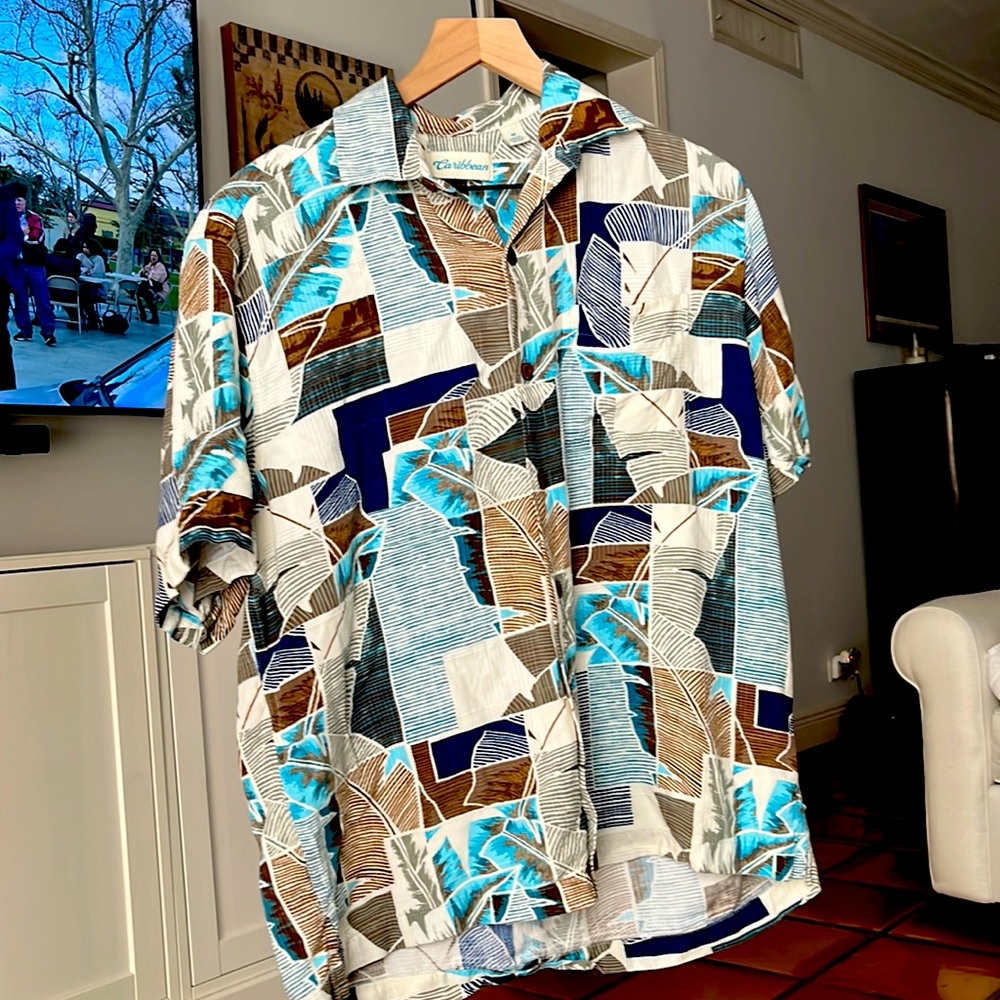 Caribbean brand Hawaiian style shirt.